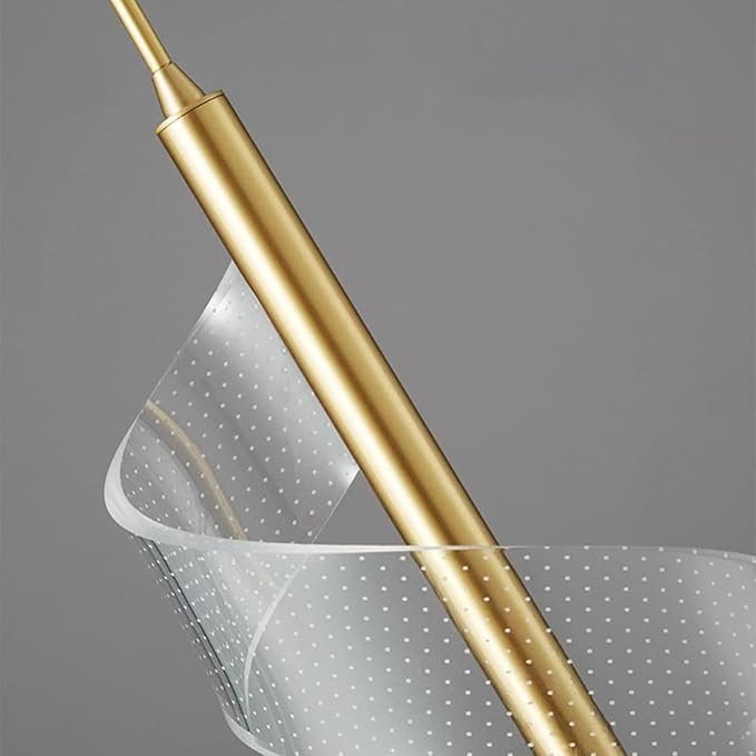 Pendente Aurora-metal e Acrílico Dourado Ø15x31x15cm Cabo:1,5m - 2