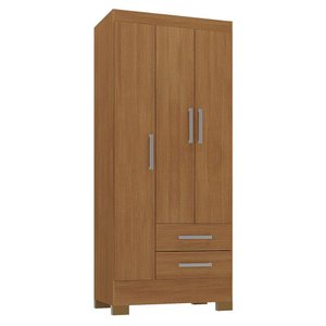 Guarda-roupa Solteiro 3 Portas 2 Gavetas Rio Grande Cinamomo - Rodial