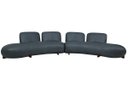 Ver imagem 2 de Sofá de Couro Onix Big Chaise 4,20 M Blue - Mempra