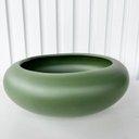 Ver imagem 4 de Vaso Cachepot Verde Oliva Ikebana Bacia Enfeite de Mesa