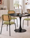 Ver imagem 2 de Mesa de Jantar Redonda Saarinen Basic 90cm Preta Design Moderno