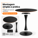 Ver imagem 4 de Mesa de Jantar Redonda Saarinen Basic 90cm Preta Design Moderno