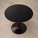 Ver imagem 5 de Mesa de Jantar Redonda Saarinen Basic 90cm Preta Design Moderno