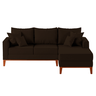 Sofá 3 Lugares Beny com Chaise Direito Corino Marrom - 2