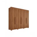 Ver imagem 1 de Guarda-Roupa Casal Itália 6 Portas 100% MDF Salleto Cinamomo
