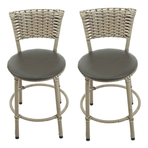 Kit 2 Banquetas Baixa Cozinha Toda Encapada