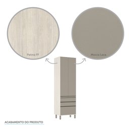 Paneleiro de Cozinha 70 Cm 2 Portas 3 Gavetas Linea Luciane Móveis - 7