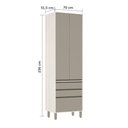 Ver imagem 5 de Paneleiro de Cozinha 70 Cm 2 Portas 3 Gavetas Linea Luciane Móveis
