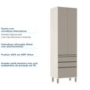 Ver imagem 6 de Paneleiro de Cozinha 70 Cm 2 Portas 3 Gavetas Linea Luciane Móveis