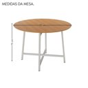 Ver imagem 7 de Conjunto Sala de Jantar 90cm Ilhabela 4 Cad Branca C- Creme