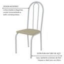Ver imagem 6 de Conjunto Sala de Jantar 90cm Ilhabela 4 Cad Branca C- Creme