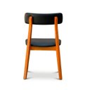 Ver imagem 5 de Cadeira Alice Madeira Maciça - Mel com Boucle Bege Mel Courino Preto