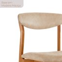 Ver imagem 6 de Conjunto Sala de Jantar Mesa Madeira Maciça Genova 6 Cadeiras Monaco Marrom/Milano/Cinamomo Imbuia/o