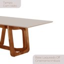 Ver imagem 7 de Conjunto Sala de Jantar Mesa Madeira Maciça Genova 6 Cadeiras Monaco Marrom/Milano/Cinamomo Imbuia/o