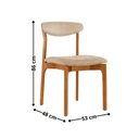 Ver imagem 4 de Conjunto Sala de Jantar Mesa Madeira Maciça Genova 6 Cadeiras Monaco