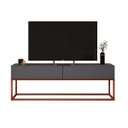 Ver imagem 2 de Rack 140cm Industrial Vintage Base Metalon Cobre 4 Opções de Cores Exclusivas:cinza