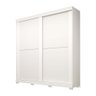 Guarda Roupa Solteiro 2 Portas Deslizantes 100% MDF Wanessa Branco - ACP MÓVEIS - 1