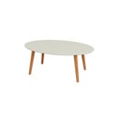 Ver imagem 2 de Mesa de Centro Oval Lisboa Off White/frejó - Dalla Costa
