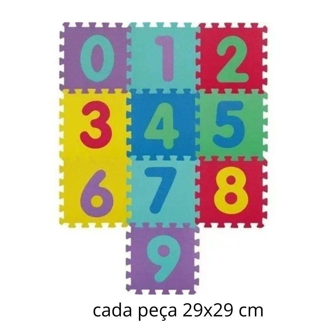 Tapete Infantil, Tatame, EVA, Números e Frutas 20 Peças, 29x29 cm - 6