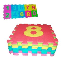 Tapete Infantil, Tatame, EVA, Números e Frutas 20 Peças, 29x29 cm - 2