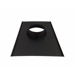 Rufo colarinho de telhado preto para chaminé de 230 mm de diâmetro