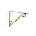 Ver imagem 1 de Kit 6X Suporte Decorado Mão Francesa para Prateleira 25 cm Bicromatizado