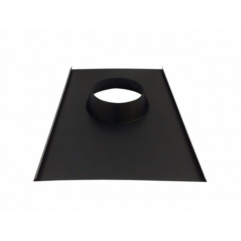 Rufo colarinho de telhado preto para chaminé de 250 mm de diâmetro - 1