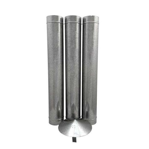 Duto Galvanizado 150mm de Diâmetro com Chapéu Chinês – 1,80 Metros