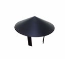 Ver imagem 1 de Chapéu Chinês Preto para Dutos de 100 mm para Topo de Chaminé