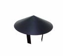 Ver imagem 1 de Chapéu chinês preto para dutos de 130 mm de diâmetro para topo de chaminé