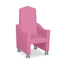 Ver imagem 4 de Mini Cadeira Poltrona Infantil Troninho Decorativa Suede Rose