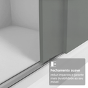 Ver imagem 6 de Guarda-Roupa Casal com Pés 3 Portas de Correr Reno Madesa