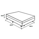Ver imagem 4 de Cama Box Casal Colchão Mola Ensacada Acolchões + Box Sintético 68x138x188:Branco
