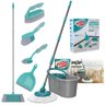 Rodo Mop Flash Limp Giratório Com Balde e Kit 5 Peças Lavanderia Completa - 1