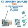 Rodo Mop Flash Limp Giratório Com Balde e Kit 5 Peças Lavanderia Completa - 2