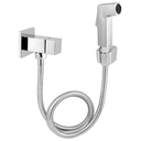 Ver imagem 1 de Ducha Higienica Chuveirinho Banheiro Quadrada Luxo Metal:cromado