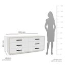 Ver imagem 3 de Rack para TV até 65 Polegadas 150,1cm Comoda com 6 Gavetas Valência