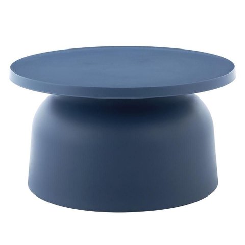 Mesa Lateral de Apoio Minimalista Solar Rivatti 67 Cm (largura) em Polipropileno Azul