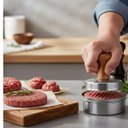 Ver imagem 3 de Modelador Hamburguer Profissional,forma para Hambúrguer Artesanal 10cm Metal Resistente