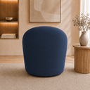 Ver imagem 3 de Poltrona Yara Decorativa Orgânica para Sala Suede Estofada