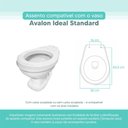 Ver imagem 3 de Assento Sanitário Tampa de Vaso Branco Mdf Laqueado Avalon para Bacia Ideal Standard