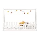Ver imagem 6 de Cama Infantil Madeira Branco Grade Montessori Casinha de Chão Nicolas Idimex