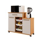 Ver imagem 1 de Fruteira Teresina 2 Portas 1 Gaveta MDF-MDP 107cm Cinamomo e Off White Arte Móveis
