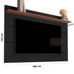 Conjunto para Sala de Estar com Rack, Painel para TV Aparador Buffet Móveis Germai - 4