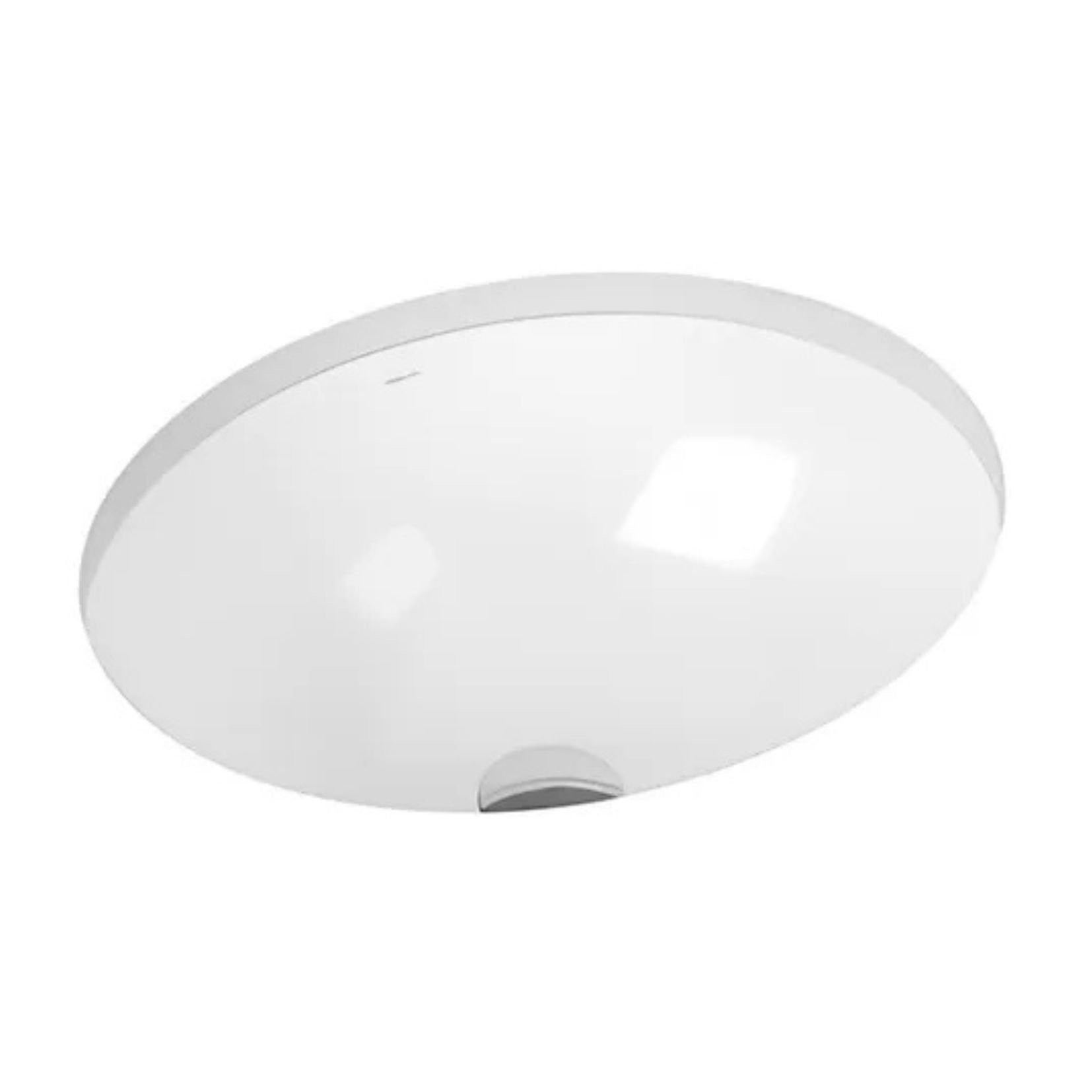 Cuba de Embutir de Cerâmica Oval - 450x360x165 Branco Docol - 1