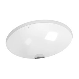 Cuba de Embutir de Cerâmica Oval - 450x360x165 Branco Docol - 1