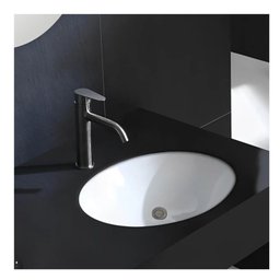 Cuba de Embutir de Cerâmica Oval - 450x360x165 Branco Docol - 2