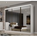 Ver imagem 1 de Guarda Roupa Casal 3 Portas Espelhado Milano - Arbo Design