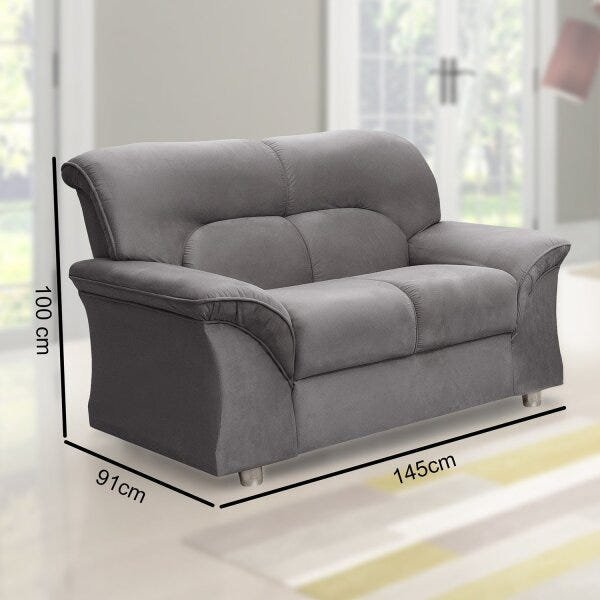 Sofá 2 Lugares Turquia Hellen MadeiraMadeira