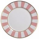 Ver imagem 1 de Conjunto com 6 Pratos Raso Pink Strip Ø29cm Alleanza Cerâmica